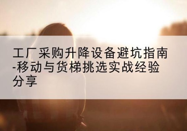 西沙移动式升降机怎么选-工厂采购升降设备避坑指南-移动与货梯挑选实战经验分享